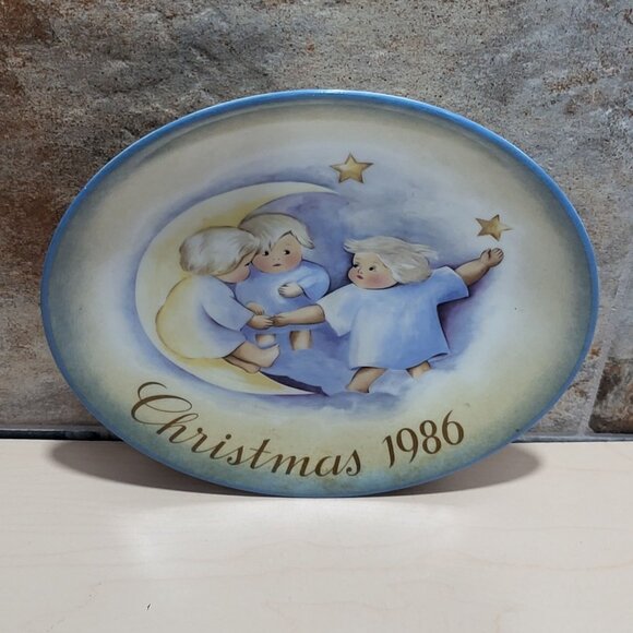 Schmid Hummel Christmas 1986 Tell The Heavens Decorative Wall Hanging Plate - Picture 10 of 11